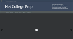 Desktop Screenshot of netcollegeprep.com