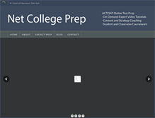Tablet Screenshot of netcollegeprep.com